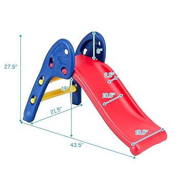 Amazon.com: ReunionG Folding Slide for Kids, First Climb and